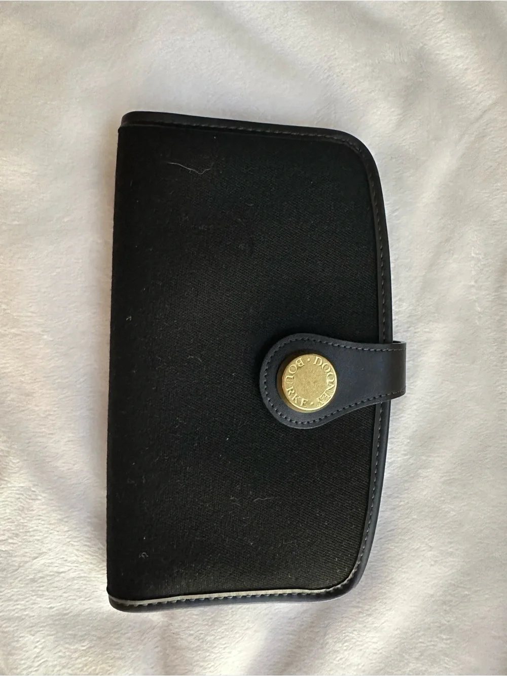 Dooney & Bourke Black Wallet with Snap Closure